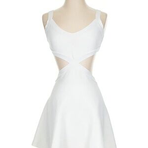BCBGMaxAzria White Cutout A-Line Mini Dress